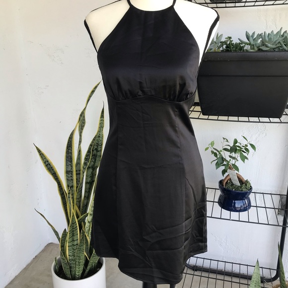 🖤1 LEFT🖤 Black halter slip dress! - Picture 2 of 13